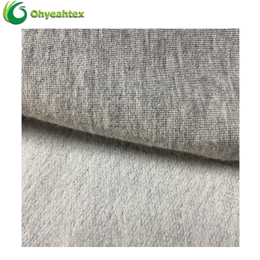 Modal Polyester Spandex Knit Fabric Fleece For Athletic Wear